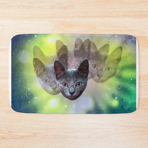 Item preview, Floating Galactic Cat Head designed and sold by Radical Beat.