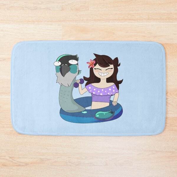 Item preview, Jaiden animations swimming in pool holing sunglasses, bird saving buoy and have fun, summer swimsuit  designed and sold by SGS-.