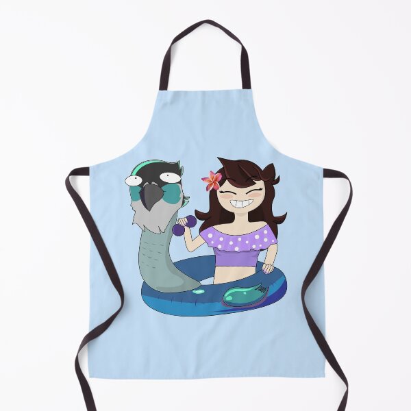 Item preview, Jaiden animations swimming in pool holing sunglasses, bird saving buoy and have fun, summer swimsuit  designed and sold by SGS-.