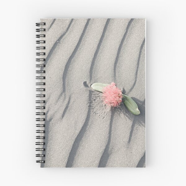 Item preview, pohutukawa flower on grey wind rippled sand designed and sold by Brian Scantlebury.