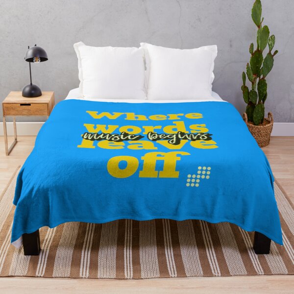 Item preview, where words leave off - music begins designed and sold by LidaRayArt.