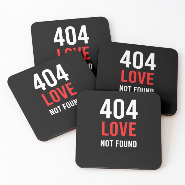 Item preview, 404 Love Not Found - Funny Programmer Gift Valentines Day designed and sold by CHday.