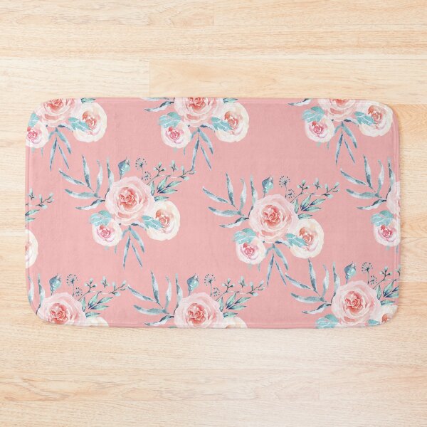 Item preview, Vintage Pink Watercolor Roses Pattern designed and sold by SMillustrations.