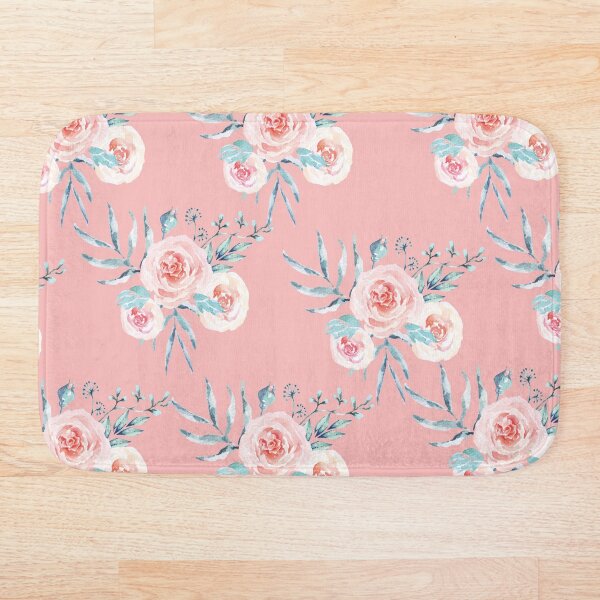 Item preview, Vintage Pink Watercolor Roses Pattern designed and sold by SMillustrations.