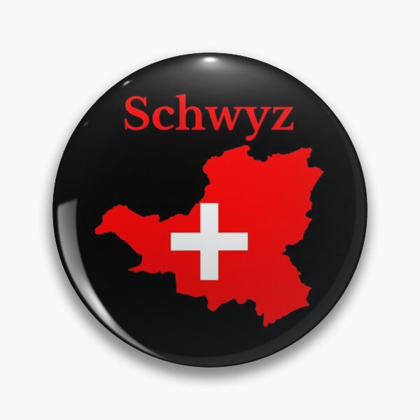 Item preview, Schwyz Canton Map Flag, Switzerland designed and sold by marosharaf.