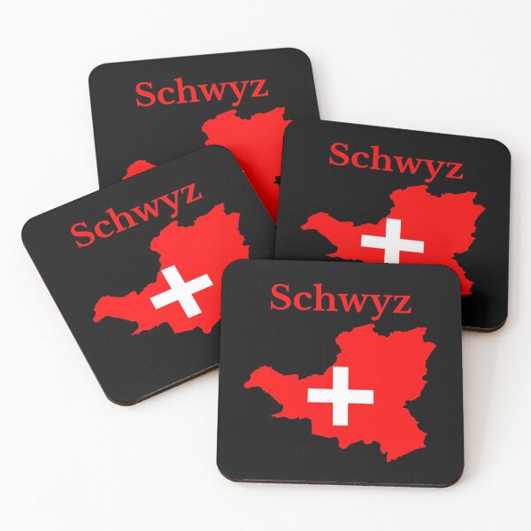Item preview, Schwyz Canton Map Flag, Switzerland designed and sold by marosharaf.