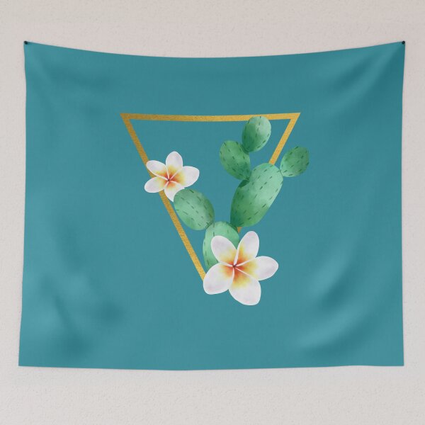 Item preview, Geometric shape with cactus & flowers designed and sold by Bella85s.