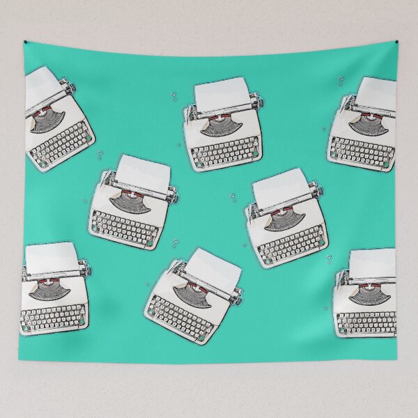 Item preview, Cartoon style vintage typewriter pattern designed and sold by soupstock.