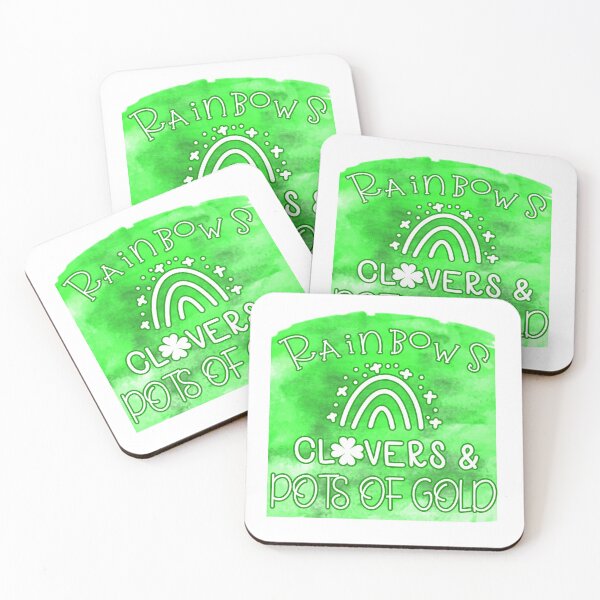 Item preview, Rainbows Clovers Pot of Gold St Patricks Day designed and sold by younghopes.