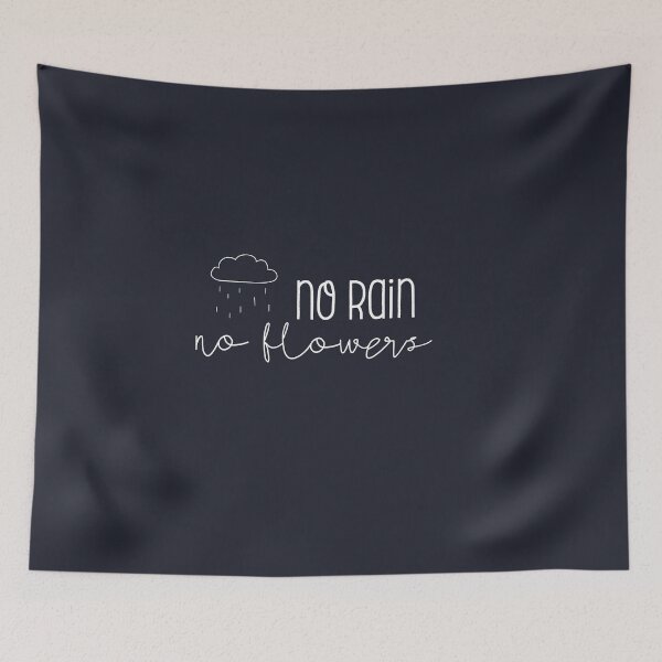 Item preview, No Rain No Flowers, Inspirational/Motivational Design designed and sold by The Mindset Merch.