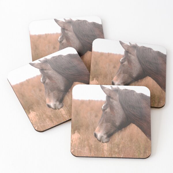 Item preview, Wild cracker horse in grassy prairie designed and sold by uglyishart.