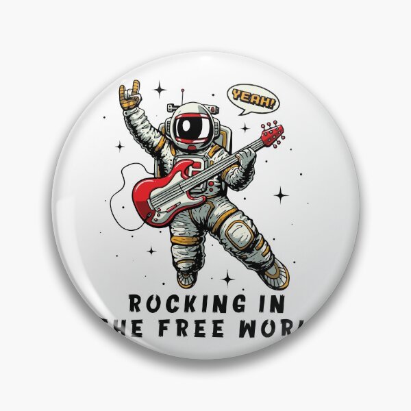 Item preview, Astronaut Rocking In The Free World designed and sold by mouad naouiri.