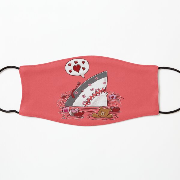 Valentine's Day Shark Kids Mask