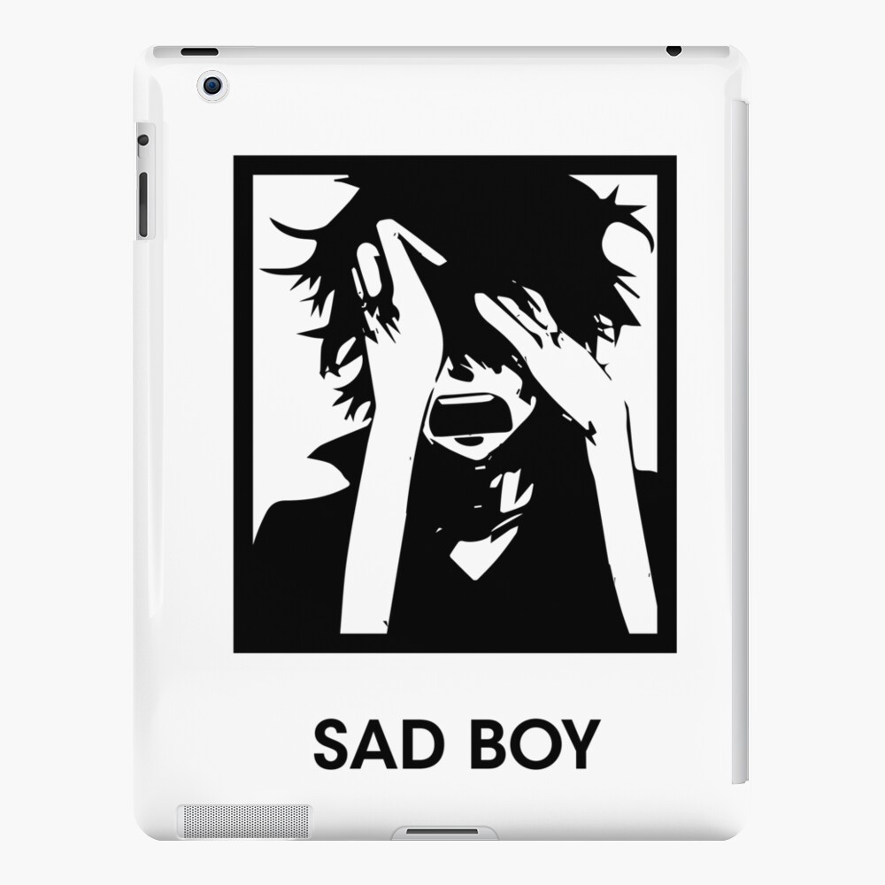 Download Sad Boy Black Only Me Anime Boy - Sad Anime Boy Png PNG Image with  No Background - PNGkey.com