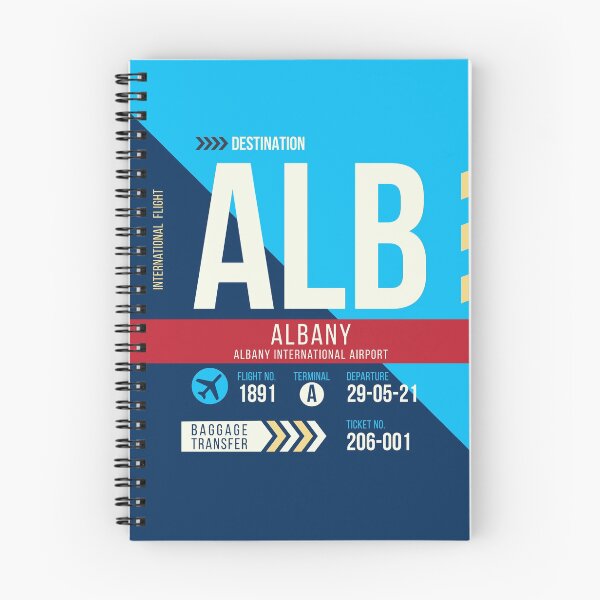 Artikelvorschau, Albany (ALB) Flughafencode Gepäckanhänger entworfen und verkauft von SLAG-Creative.