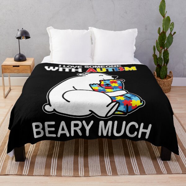 Item preview, I Love Someone With Autism Beary Much autism bear hug shirt  designed and sold by ryanpensyp.