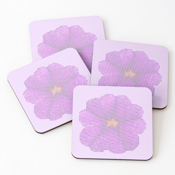 Item preview, Cranesbill flower purple blossom garden with stars designed and sold by Denis Rösler.