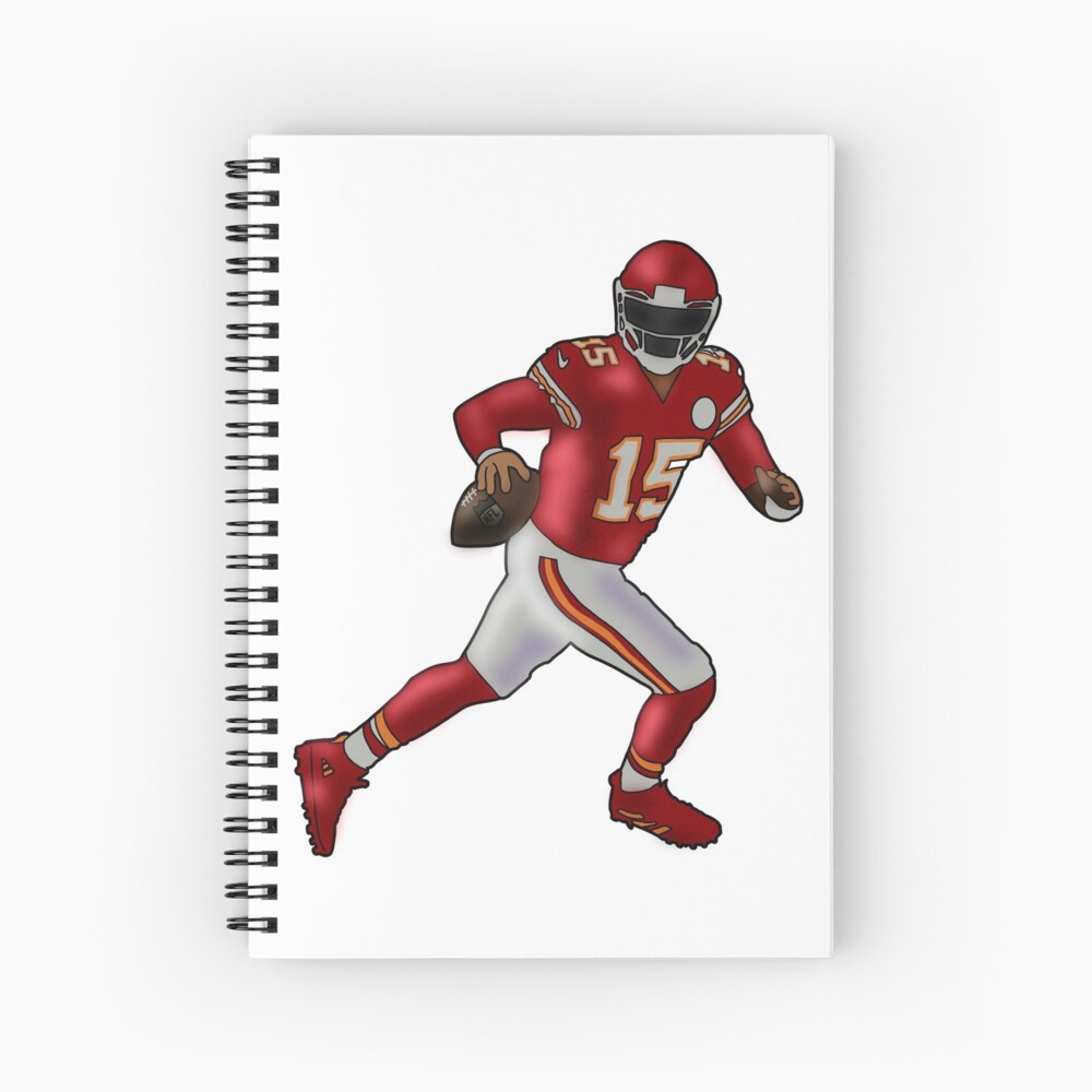 Patrick Mahomes - Kansas City Chiefs Spiral Notebook by Colleen