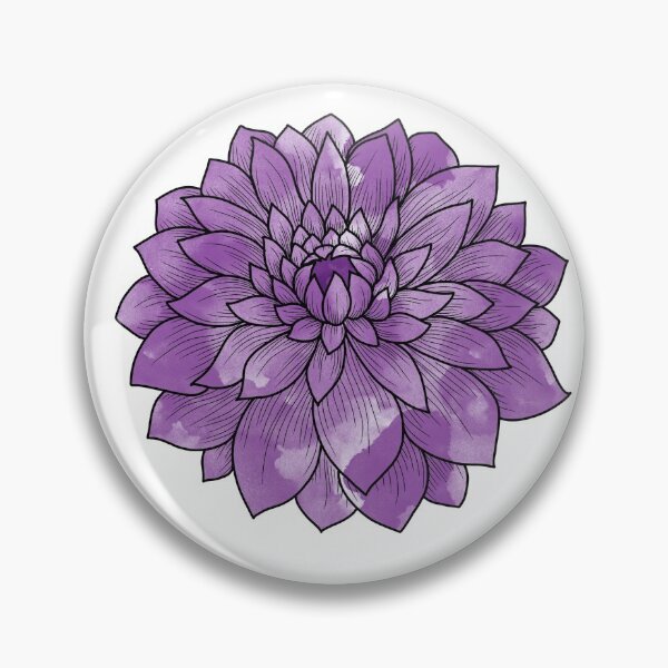 Item preview, Purple Chrysanthemum Watercolor designed and sold by sarcohpagus.