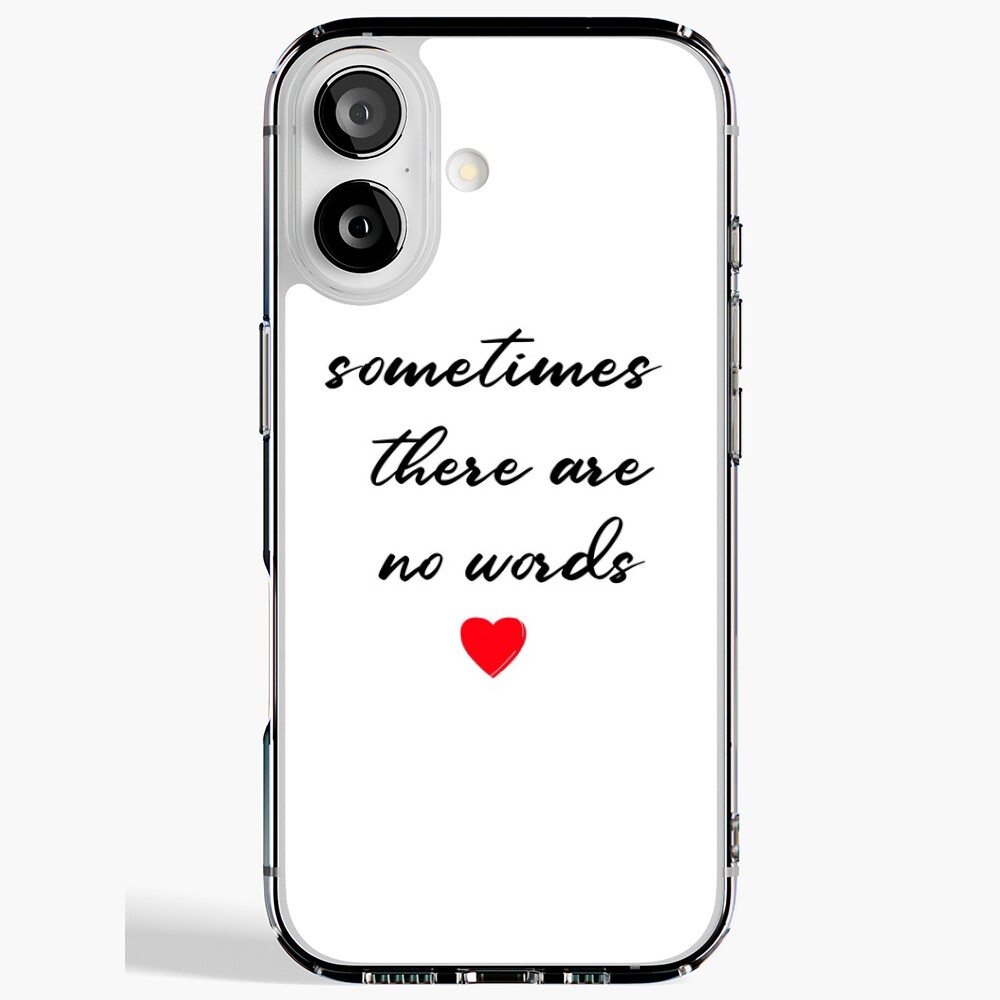 Bereavement card, sympathy card, no words card, thinking of you card, condolence card, miscarriage card, sometimes there are no words card Sticker