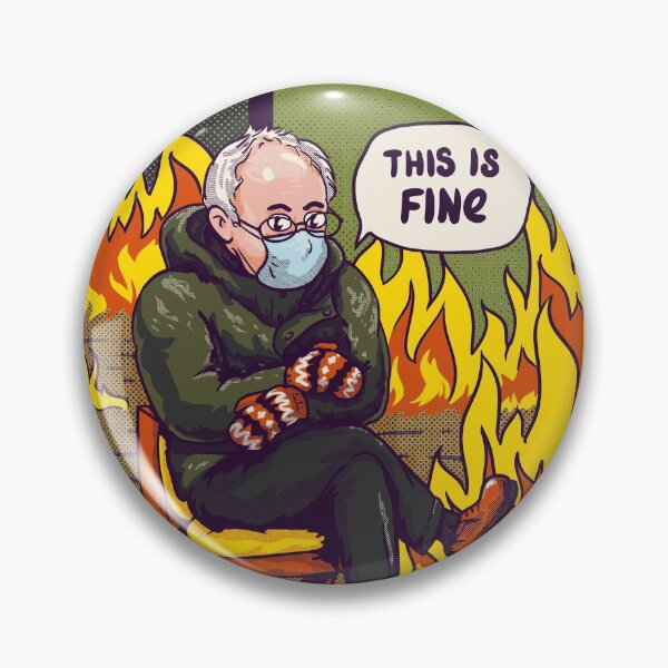 Item preview, Bernie - Esto está bien | Manoplas | Bernie Sanders sentado | Trono de Hierro | Siente Berna | Rey | fuego | El hombre el mito la manopla | Atención médica universal | Tambores | baterista | Cálido | relajarse designed and sold by Any Color Designs.