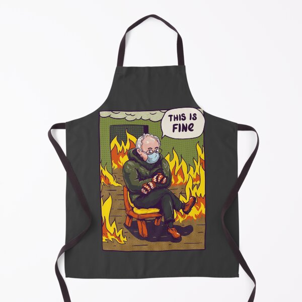 Item preview, Bernie - This is Fine | Mittens | Bernie Sanders sitting | Iron Throne | Feel the Bern | King | Fire | The Man the Myth the Mitten | Universal Health Care | Drums | Drummer | Warm | Chillin designed and sold by Any Color Designs.