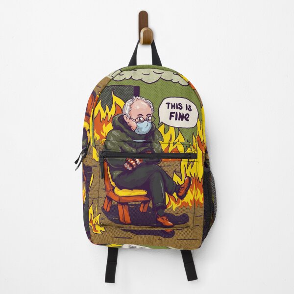 Item preview, Bernie - This is Fine | Mittens | Bernie Sanders sitting | Iron Throne | Feel the Bern | King | Fire | The Man the Myth the Mitten | Universal Health Care | Drums | Drummer | Warm | Chillin designed and sold by Any Color Designs.