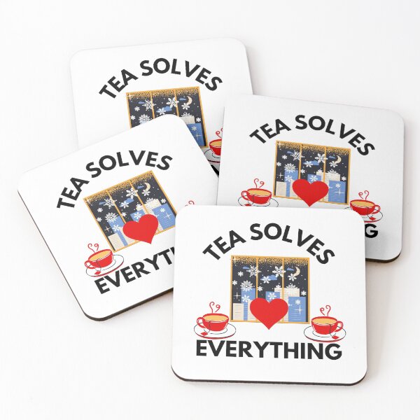 Item preview, Tea Solves Everything Black Text designed and sold by JEL-Designs.