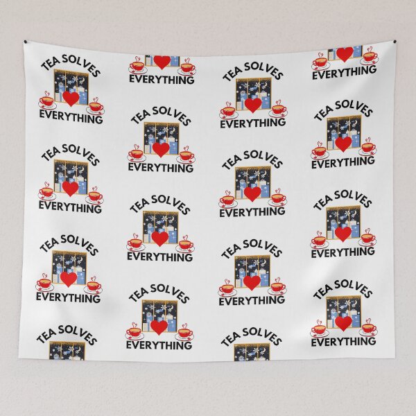 Item preview, Tea Solves Everything Black Text designed and sold by JEL-Designs.