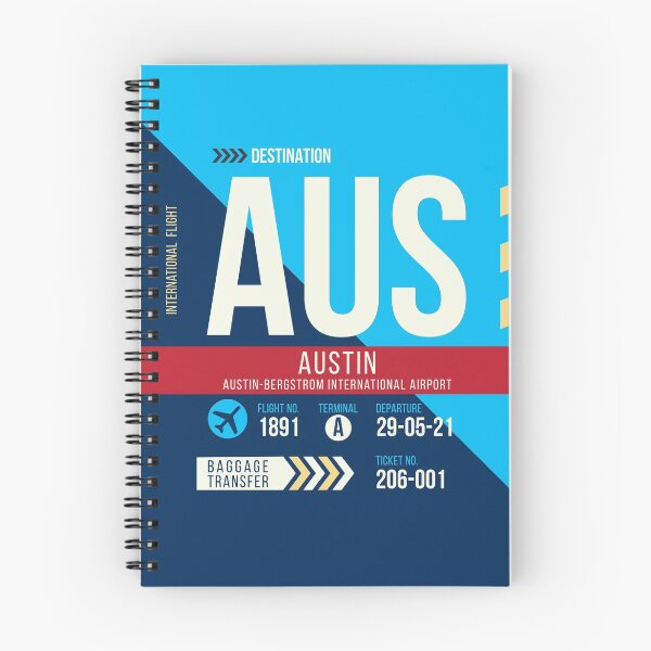 Artikelvorschau, Austin (AUS) Flughafencode Gepäckanhänger entworfen und verkauft von SLAG-Creative.