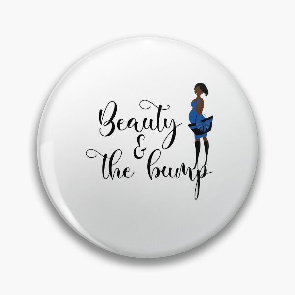 Item preview, BEAUTY and THE BUMP (DARK BROWN SKIN TONE)ROYAL BLUE designed and sold by wildwhimsical.