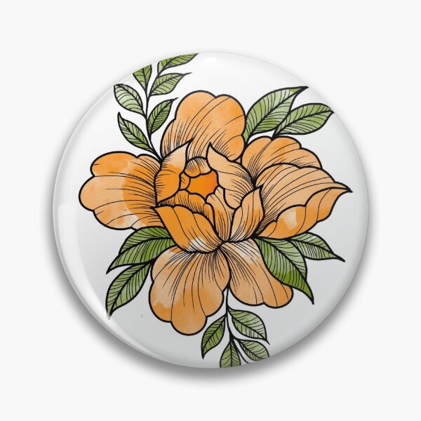 Item preview, Orange Watercolor Flower designed and sold by sarcohpagus.