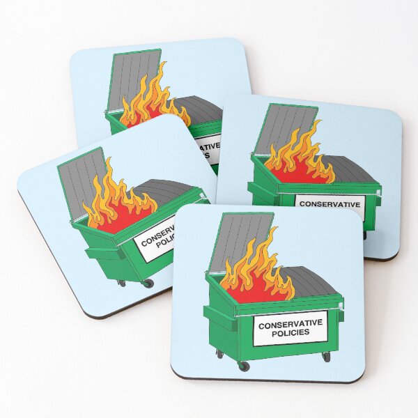 Item preview, Conservative Policies - Dumpster fire designed and sold by Picket Club.