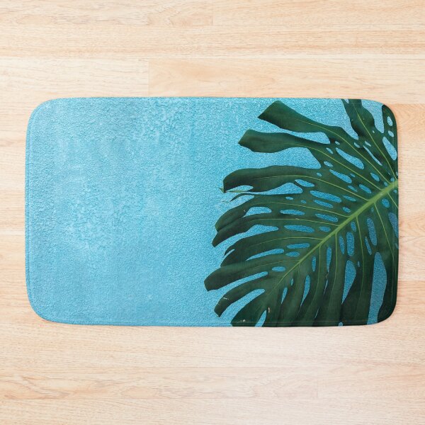 Item preview, Banana leaves on blue background designed and sold by julidescole.
