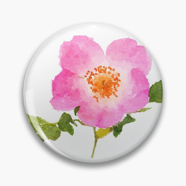 Item preview, Watercolor Wild Pink Rose designed and sold by faithkathleen.