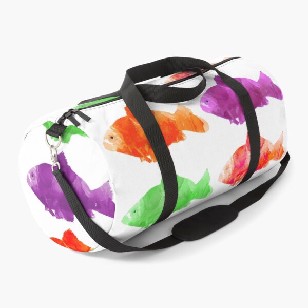 Item preview, Multicolored watercolor goldfish in rows designed and sold by soupstock.
