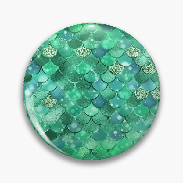 Aperçu de l'œuvre Peau de sirène vert forêt scintillante créée et vendue par Element85.