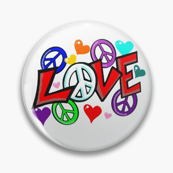 Item preview, Pop art Love Peace Signs designed and sold by commax1969.