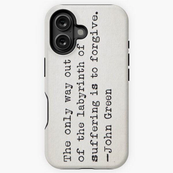 Item preview, "The only way out..." -John Green designed and sold by typedbookquotes.