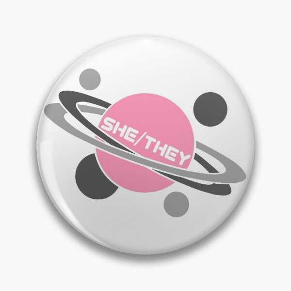 Item preview, Demigirl Pride Pronoun Planet - she/they designed and sold by KillianItArt.