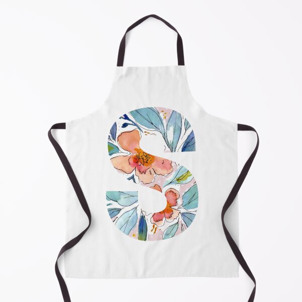 Item preview, Letter S - Watercolor Florals & Polka Dots designed and sold by vicnat.