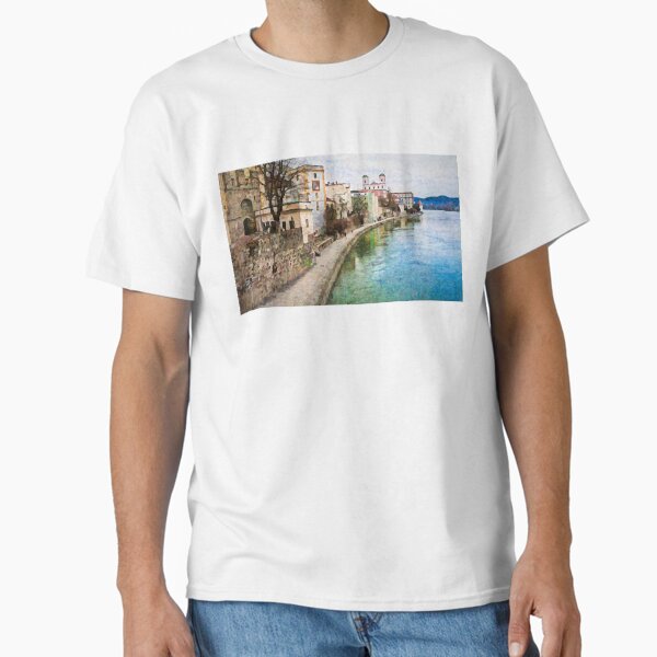 Danube River in Passau, Germany Classic T-Shirt