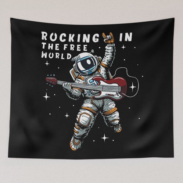 Item preview, Astronaut Rocking In The Free World designed and sold by mouad naouiri.