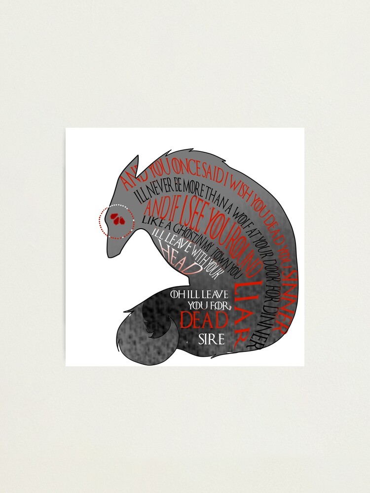 Wolf At Your Door Photographic Print By Lottedraven Redbubble