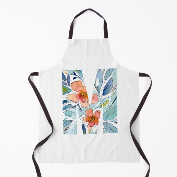 Item preview, Letter M - Watercolor Florals & Polka Dots designed and sold by vicnat.