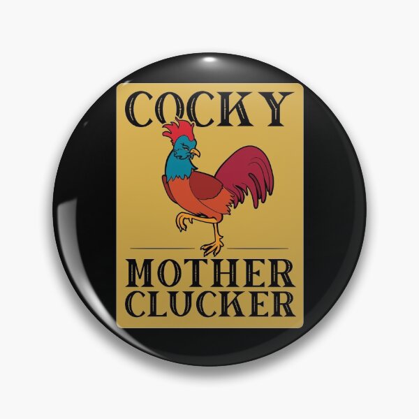 Item preview, Funny Chicken Cocky Mother Clucker Vintage Rooster designed and sold by Huhnerdieb Apparel.