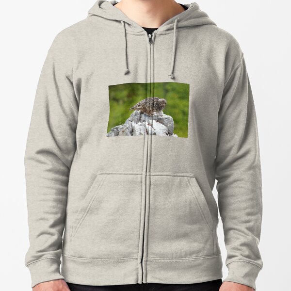 Summer ptarmigan Zipped Hoodie