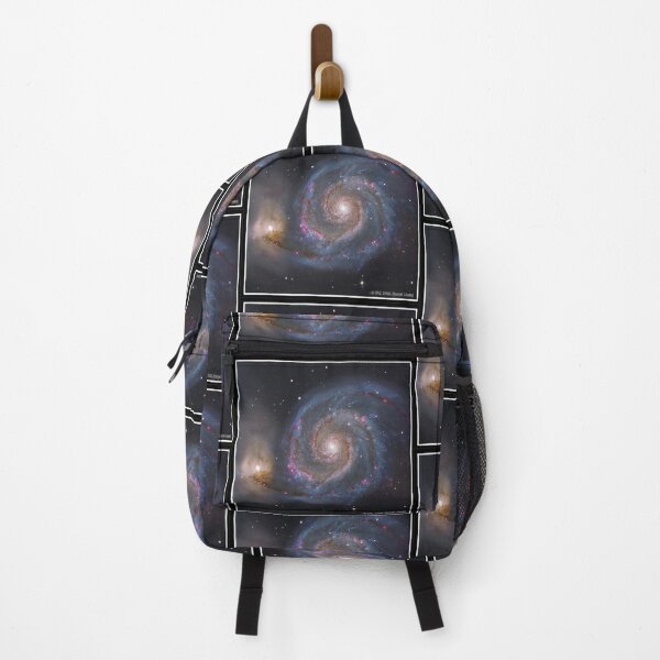 The #Whirlpool #Galaxy #SpiralGalaxy, Astronomy, Cosmology, AstroPhysics, Universe Backpack