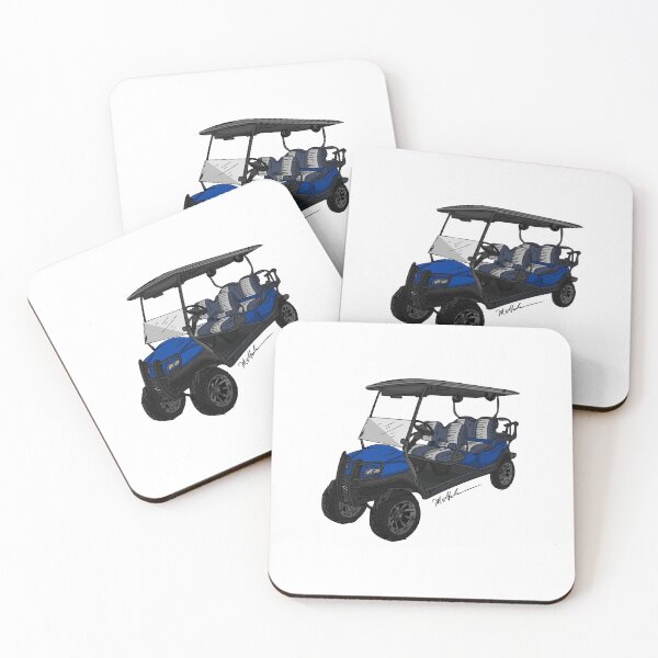 Item preview, Blue Grey and Black Golf Cart designed and sold by Michael Garber.