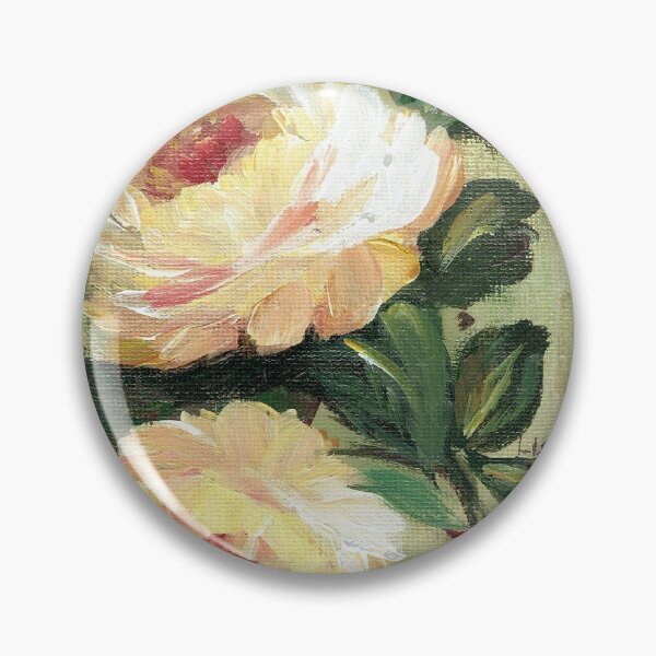 Item preview, Two Yellow roses on a Stippled Background designed and sold by Smalltownart.